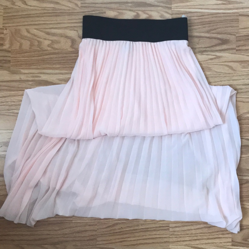 Long Flowy Pink Maxi Skirt